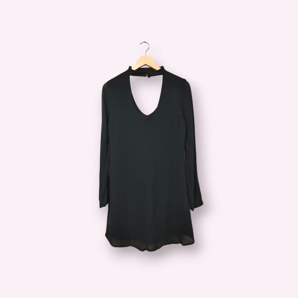 Sanctuary Dakota Choker Polka Dot Mini Dress Womens Size‎ XS Forest Green Flowy